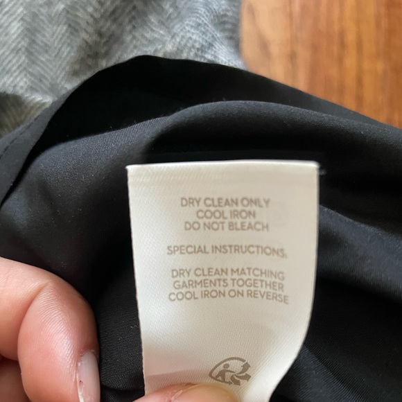 Boden Carrie Heritage British Tweed Gray Herringbone Wool Shift Dress Sz 6R - Picture 10 of 11